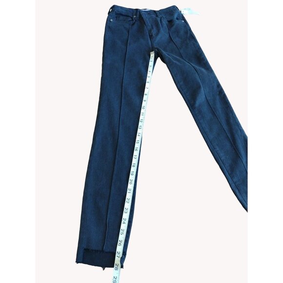 Free People Jeans 26 Black Stretch Raw Cut Ankle - Picture 9 of 15